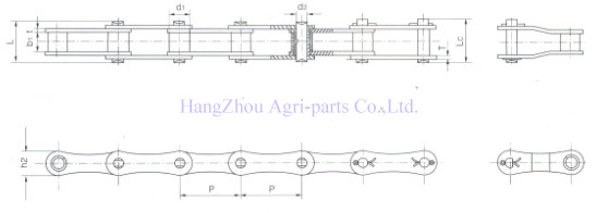 S Type steel agricultural chains