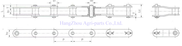 C Type steel agricultural chains